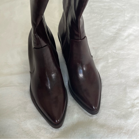 NWT STEVE MADDEN DEXTRA KNEE HIGH BOOTS POINTED TOE IN BROWN SIZE 7 - Picture 7 of 13